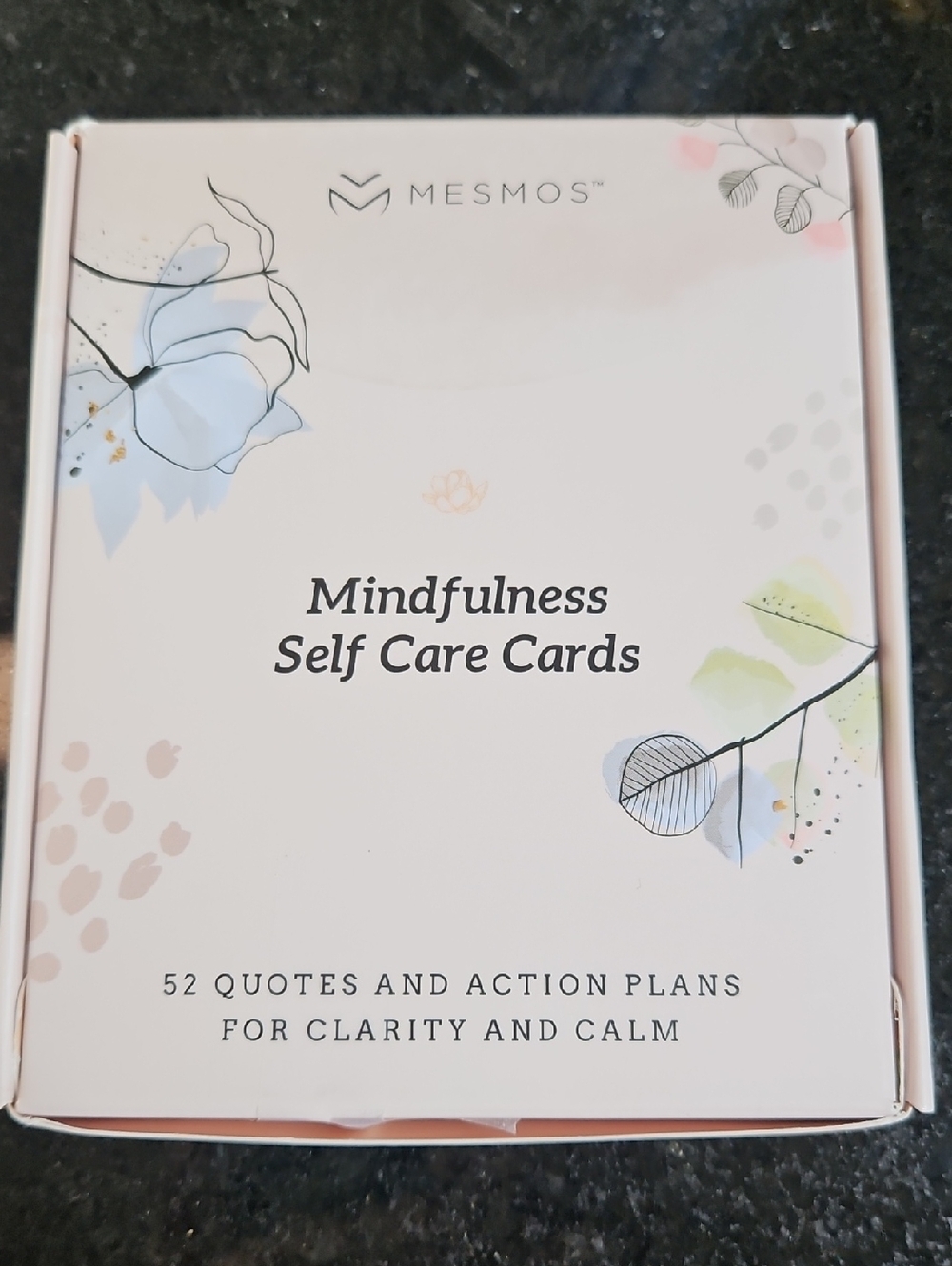 52 Mindfulness Self-care cards.